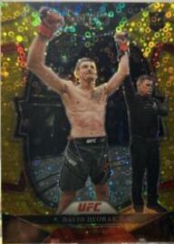 David Dvorak 2023 Panini Select UFC Concourse #42 Gold Disco