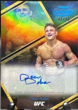 Drew Dober 2024 Topps Gold Label UFC Auric Autographs #AUA-DDR Blue