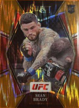 Sean Brady 2022 Panini Select UFC Premier Level #137 Orange Flash