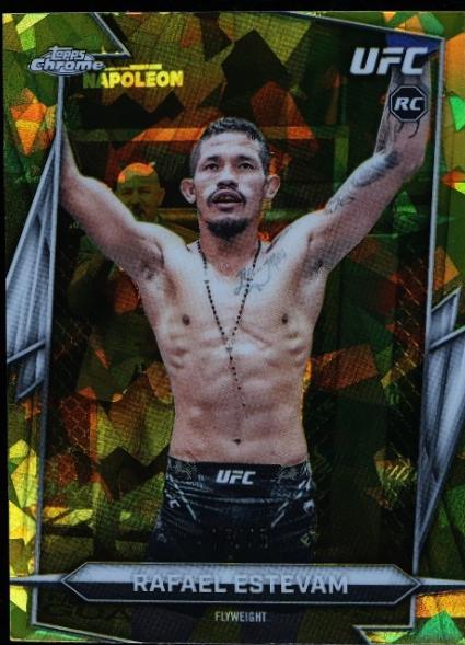 Rafael Estevam 2026 Topps Chrome UFC Base #22 Green Geometric Refractor