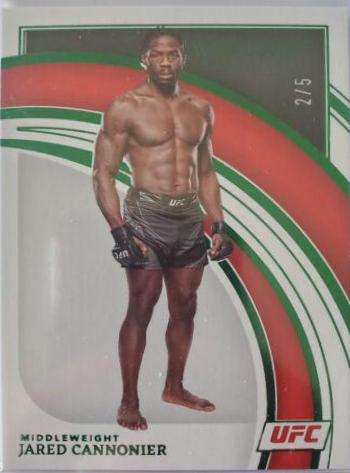 Jared Cannonier 2022 Panini Immaculate UFC Base #50 Green