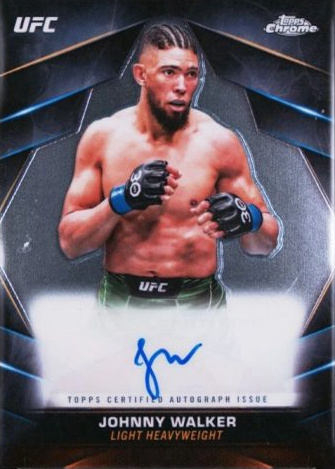 Johnny Walker 2024 Topps Chrome UFC Chrome Veteran Autographs #CVA-JWA Superfractor