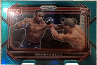 Jeremiah Wells 2023 Panini Prizm UFC Base #44 Teal