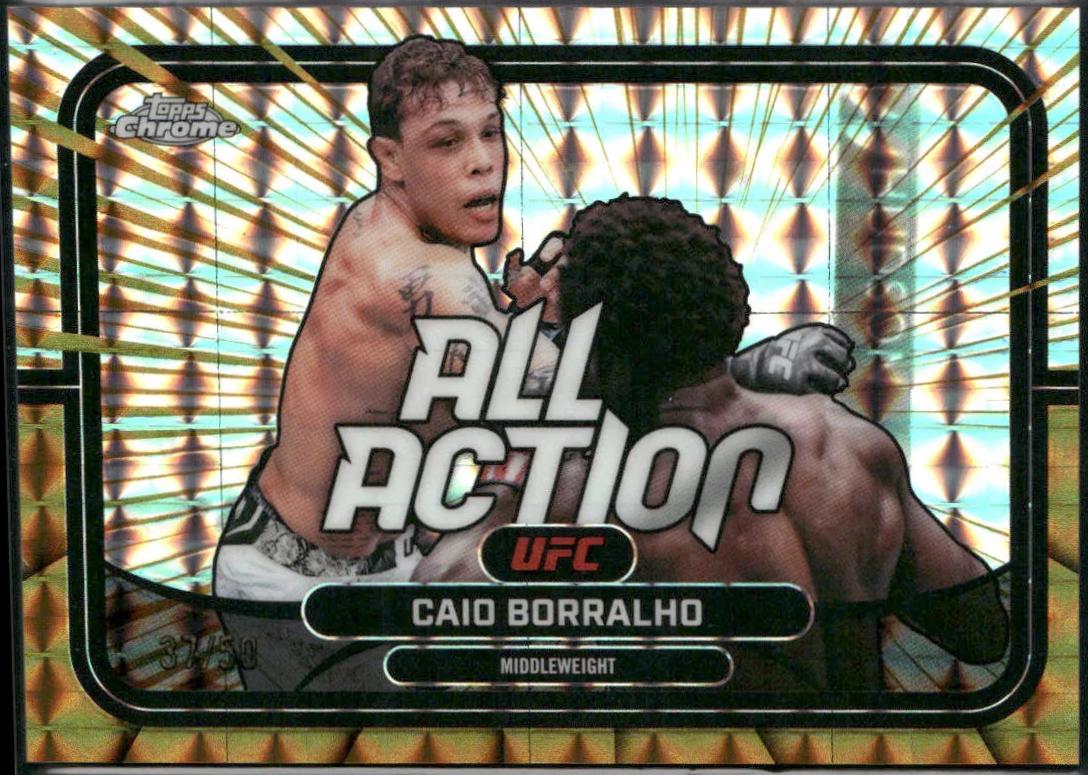 Caio Borralho 2026 Topps Chrome UFC All-Action #AA-46 Refractor