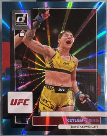 Ketlen Vieira 2023 Panini Donruss UFC Base #154 Teal Laser