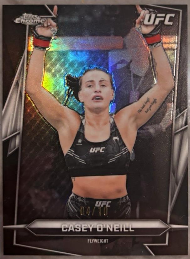 Casey O'Neill 2026 Topps Chrome UFC Base #81 Black Refractor