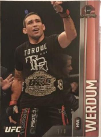 Fabricio Werdum 2015 Topps UFC Champions Base #158 Red