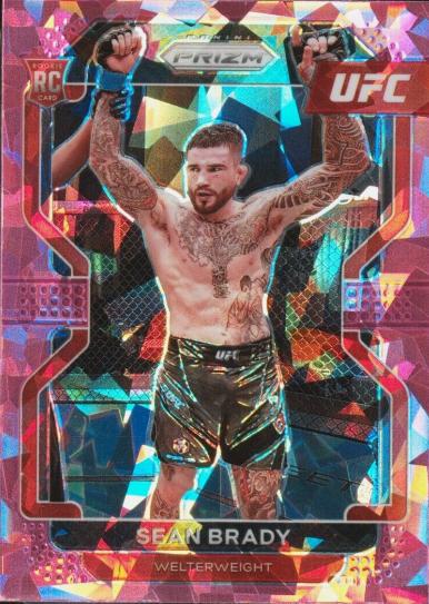 Sean Brady 2022 Panini Prizm UFC Base #162 Pink Ice