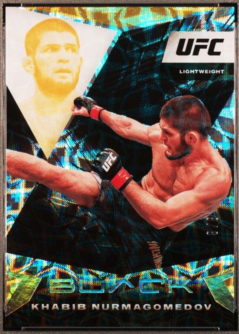 Khabib Nurmagomedov 2021 Panini Chronicles UFC Base Black #106 Asia Gold