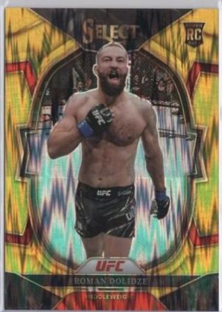 Roman Dolidze 2023 Panini Select UFC Concourse #3 Gold Flash