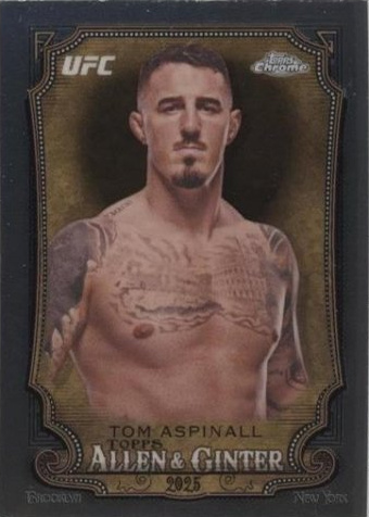 Tom Aspinall 2025 Topps Chrome UFC Allen & Ginter #AAG-18 Red Refractor