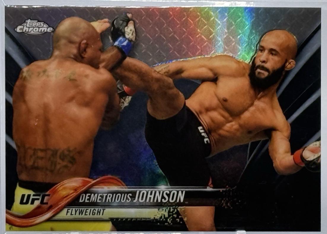 Demetrious Johnson 2018 Topps Chrome UFC Base #1 Black