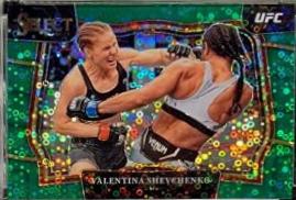 Valentina Shevchenko 2023 Panini Select UFC Octagonside #229 Green Disco