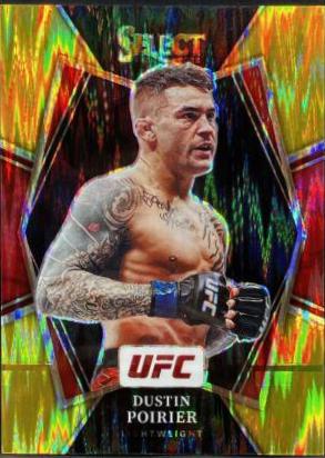 Dustin Poirier 2022 Panini Select UFC Octagonside #279 Gold Flash