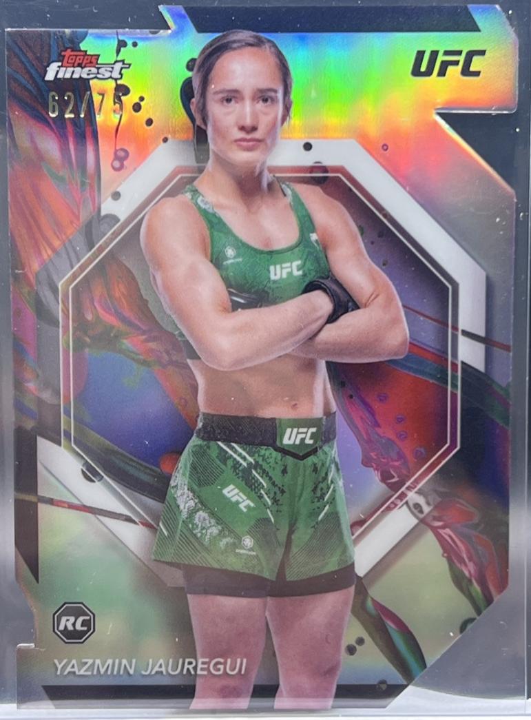 Yazmin Jauregui 2024 Topps Finest UFC Base Common #85 Die-Cut Refractor