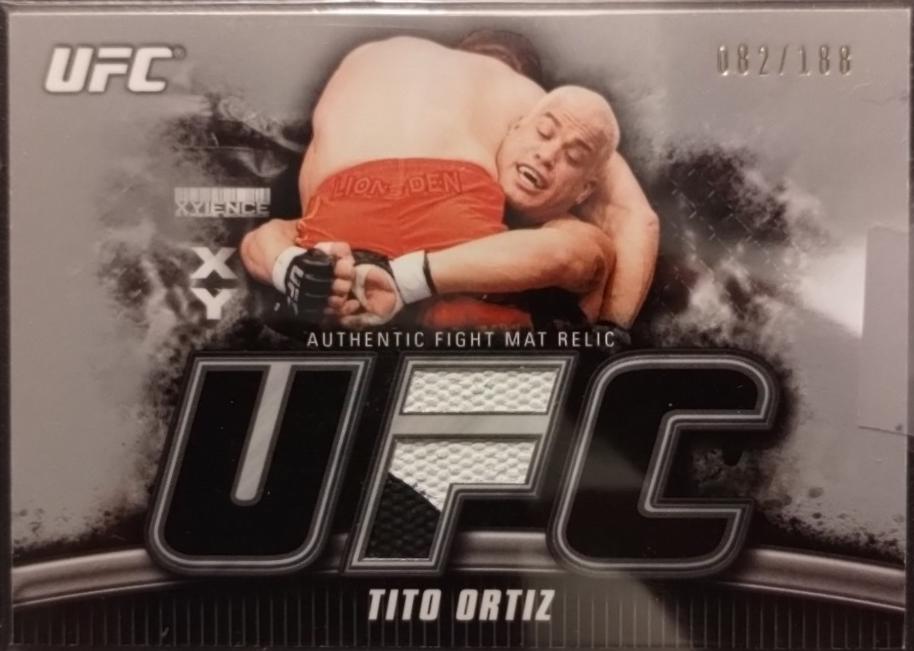 Tito Ortiz 2010 Topps UFC Knockout Fight Mat Relics #FM-TO Silver