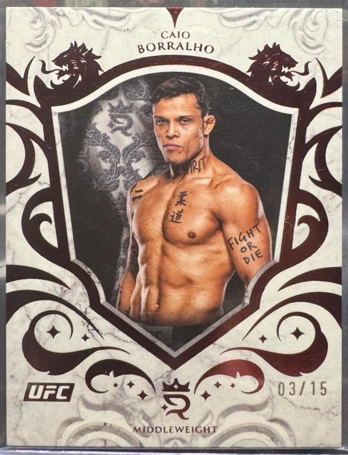 Caio Borralho 2025 Topps Royalty UFC Base #64 Red