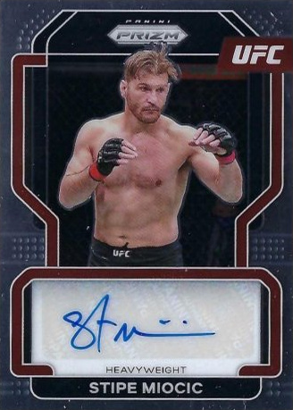 Stipe Miocic 2022 Panini Prizm UFC Signatures #12 White Sparkle