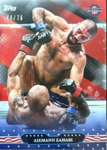 Aiemann Zahabi 2026 Topps UFC Freedom 250 Base #21 Foilfractor