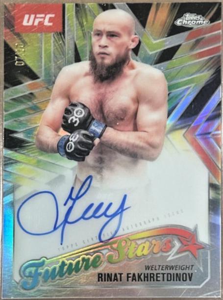Rinat Fakhretdinov 2025 Topps Chrome UFC Future Stars Autographs #FSA-RF Black Refractor