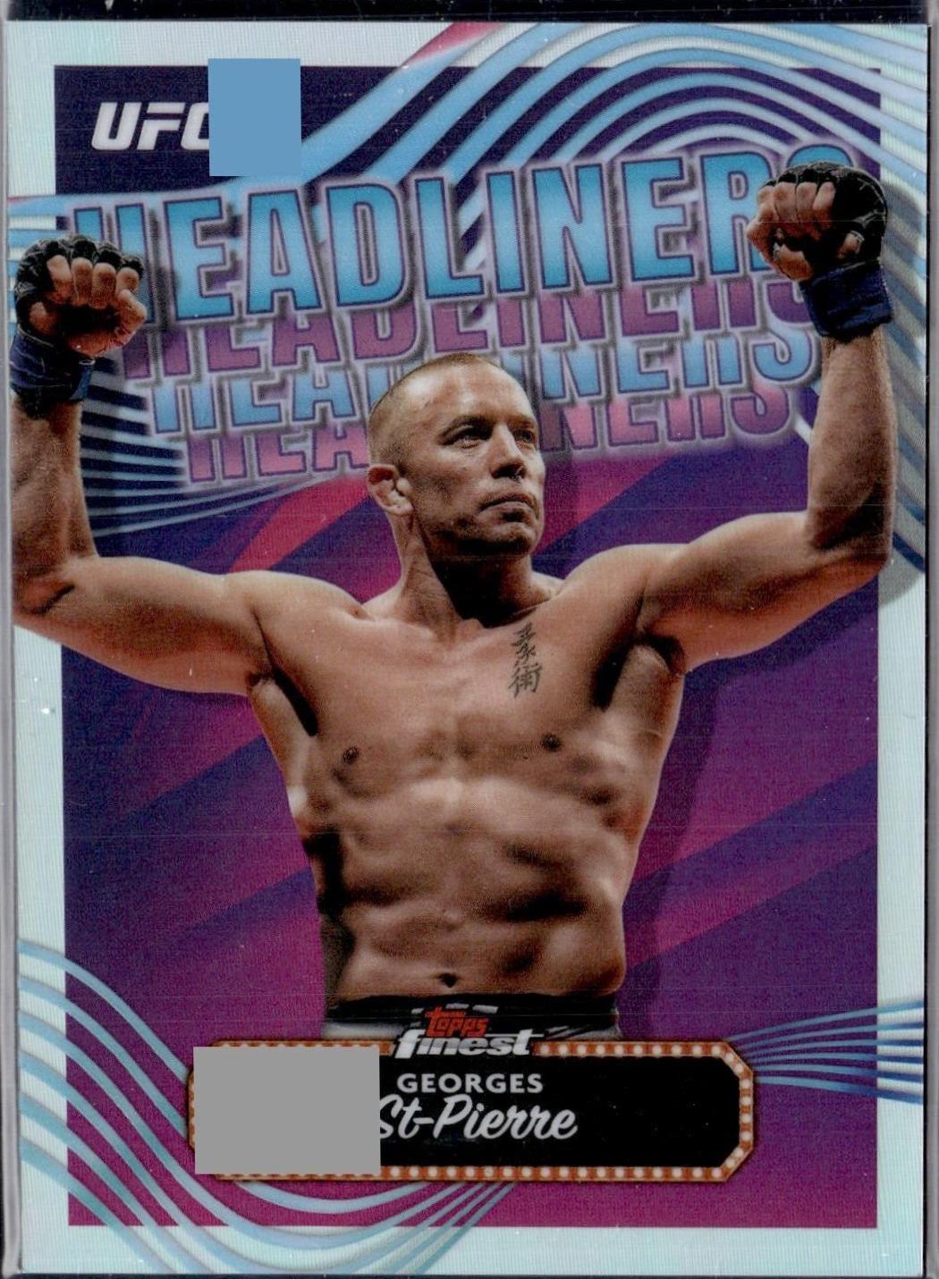 Georges St-Pierre 2024 Topps Finest UFC Headliners #HDL-21 Refractor