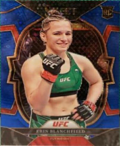 Erin Blanchfield 2023 Panini Select UFC Concourse #14 Blue Disco