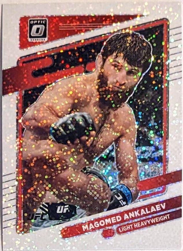 Magomed Ankalaev 2022 Panini Donruss Optic UFC Base #10 White Sparkle