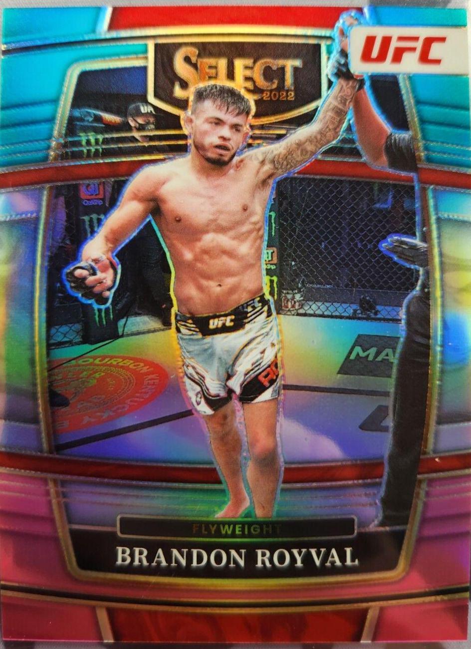 Brandon Royval 2022 Panini Select UFC Concourse #6 Teal and Pink