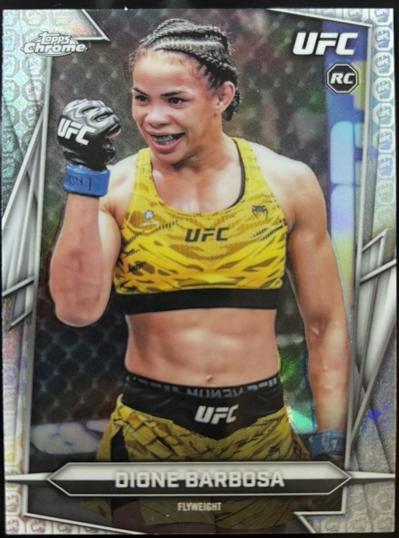 Dione Barbosa 2026 Topps Chrome UFC Base #33 Refractor
