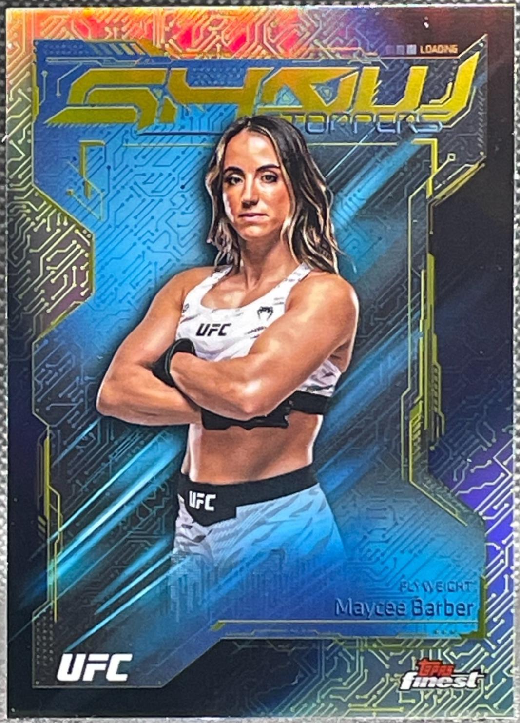 Maycee Barber 2025 Topps Finest UFC Showstoppers #SS-22 Refractor