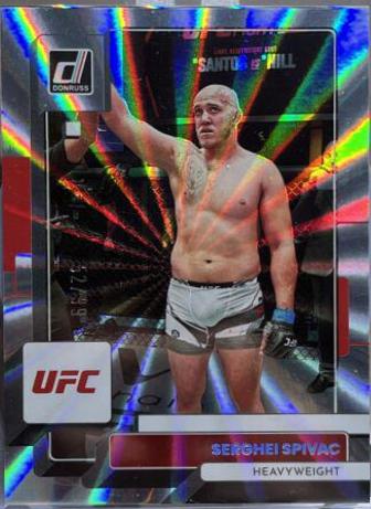 Serghei Spivac 2023 Panini Donruss UFC Base #89 Laser
