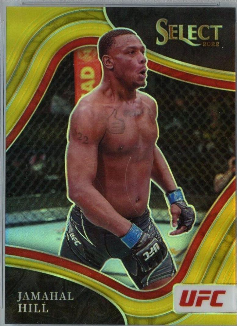Jamahal Hill 2022 Panini Select UFC Octagonside #298 Gold