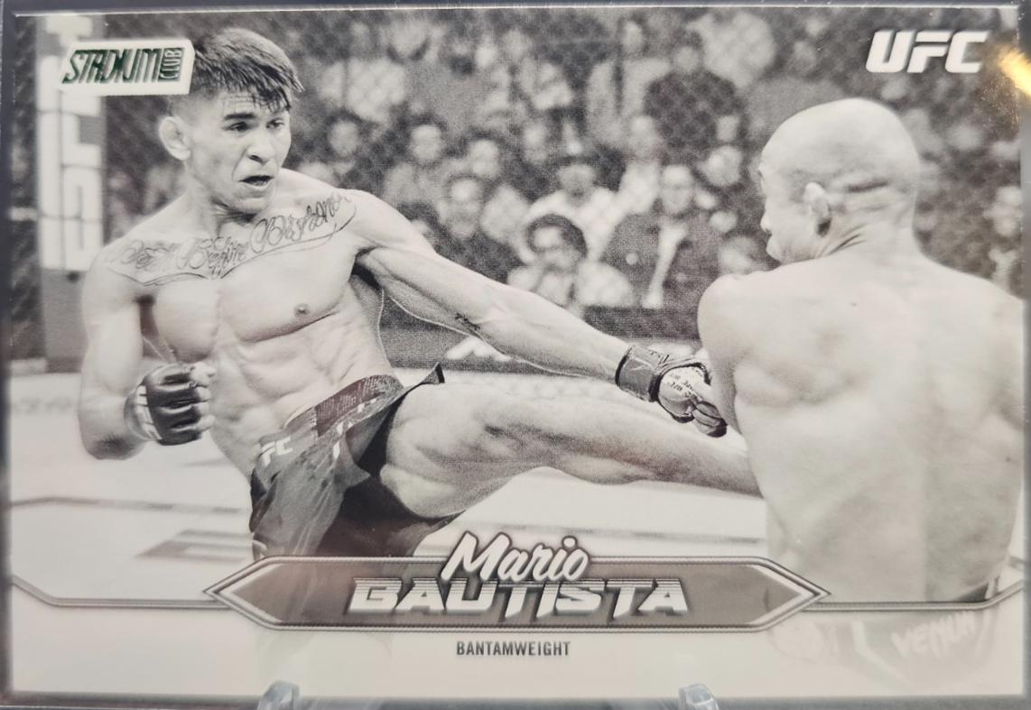 Mario Bautista 2025 Topps Stadium Club UFC Base #104 Black & White