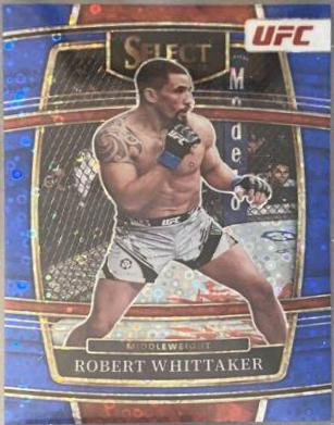 Robert Whittaker 2022 Panini Select UFC Concourse #27 Blue Disco