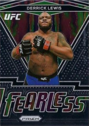 Derrick Lewis 2021 Panini Prizm UFC Fearless #15 Black
