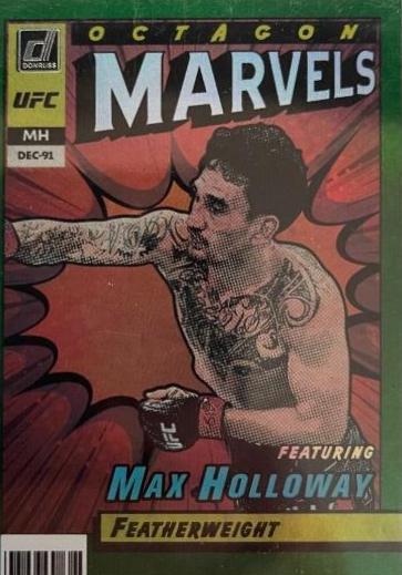 Max Holloway 2022 Panini Donruss UFC Octagon Marvels #20 Green