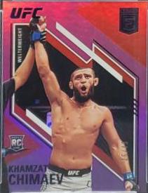 Khamzat Chimaev 2021 Panini Chronicles UFC Base Elite #156 Purple