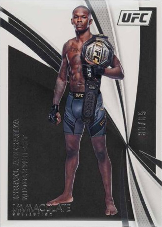 Israel Adesanya 2021 Panini Immaculate UFC Base #59 Platinum
