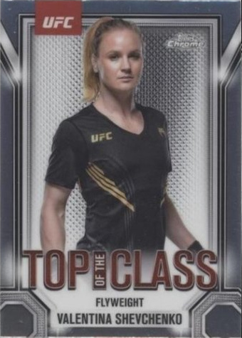 Valentina Shevchenko 2025 Topps Chrome UFC Top of the Class #TTC-12 Red Refractor