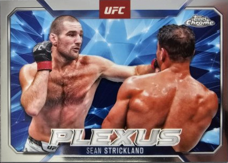 Sean Strickland 2025 Topps Chrome UFC Plexus #PLX-10 Red Refractor