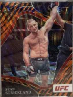 Sean Strickland 2022 Panini Select UFC Octagonside #264 Zebra