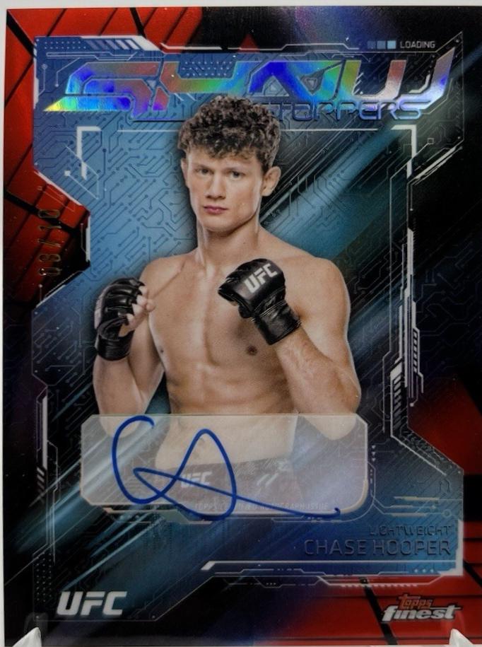 Chase Hooper 2025 Topps Finest UFC Showstopper Autographs #SSA-CH Red Black Vapor Refractor