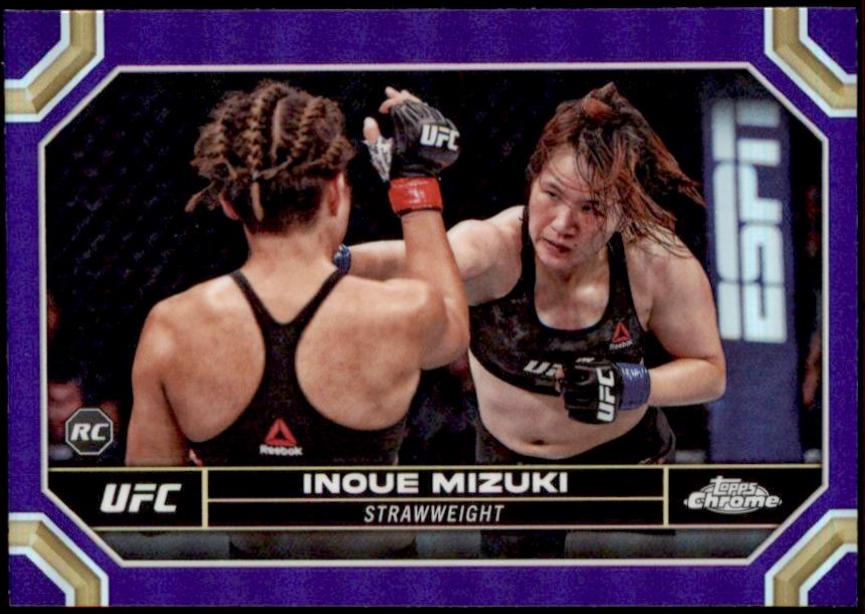 Inoue Mizuki 2024 Topps Chrome UFC Base #116 Purple Refractor