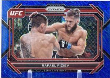 Rafael Fiziev 2023 Panini Prizm UFC Base #1 Blue Shimmer