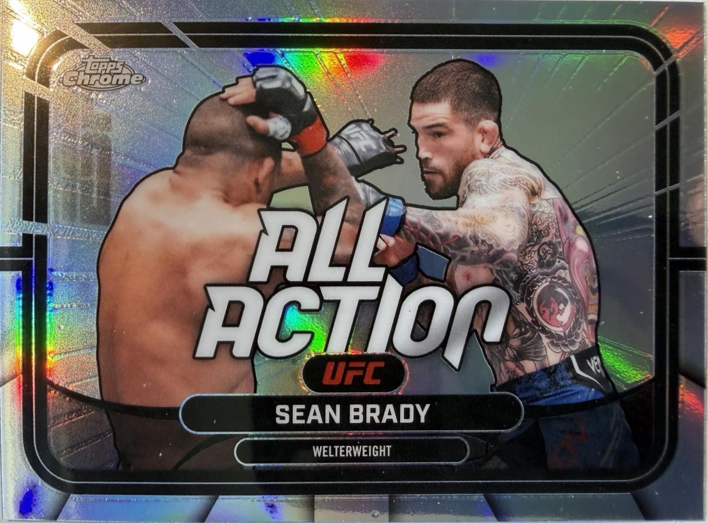 Sean Brady 2026 Topps Chrome UFC All-Action #AA-32 Refractor