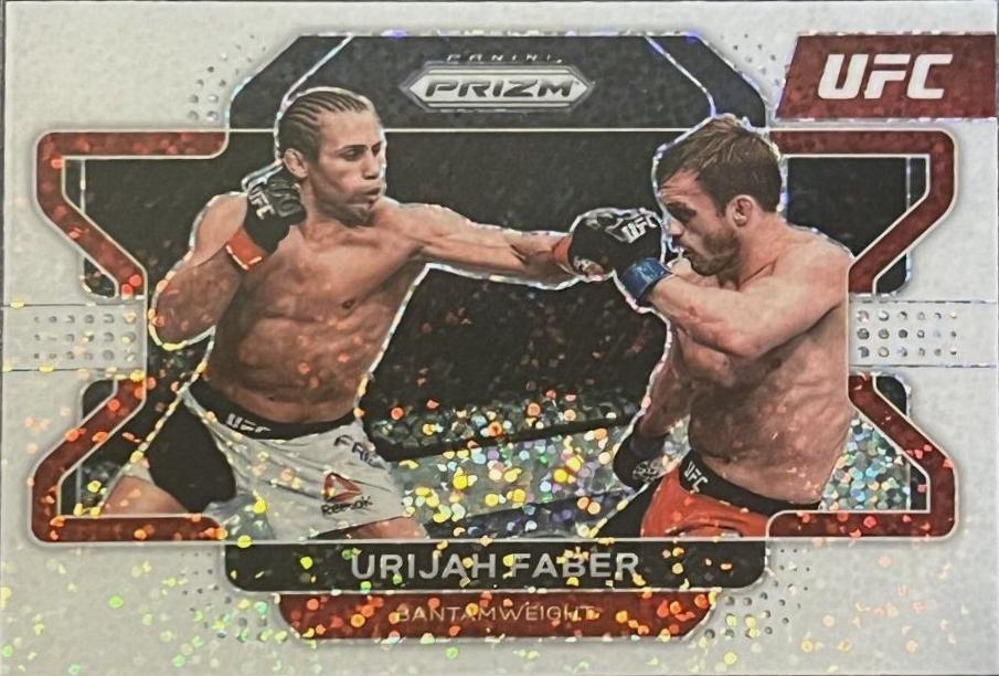 Urijah Faber 2022 Panini Prizm UFC Base #42 White Sparkle