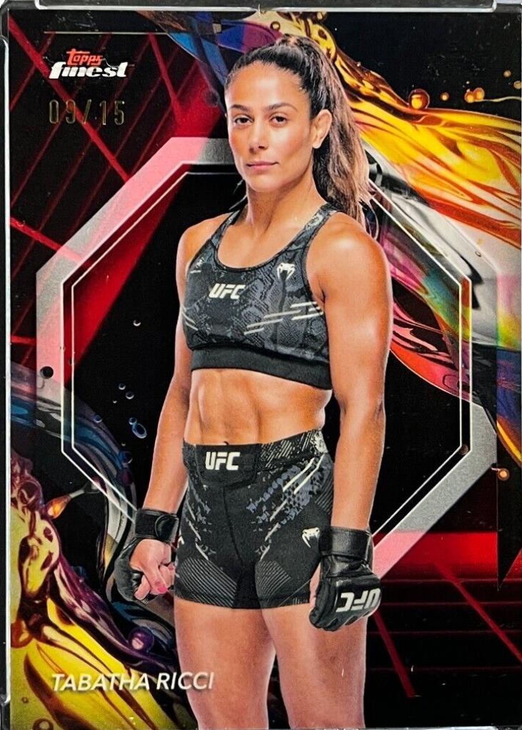 Tabatha Ricci 2024 Topps Finest UFC Base Uncommon #176 Red Black Vapor Refractor