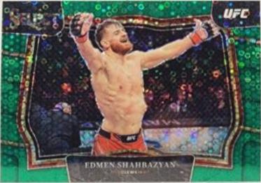 Edmen Shahbazyan 2023 Panini Select UFC Octagonside #248 Green Disco