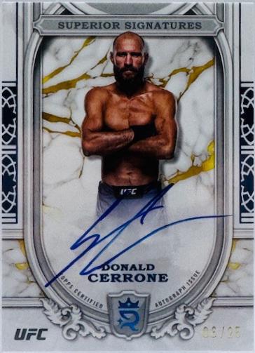 Donald Cerrone 2024 Topps Royalty UFC Superior Signatures #SS-DCE Blue