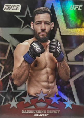 Nassourdine Imavov 2025 Topps Stadium Club UFC Special Forces #SF-30 Gold Rainbow